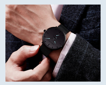 Waterproof Stainless Steel Mesh Quartz Men Watch