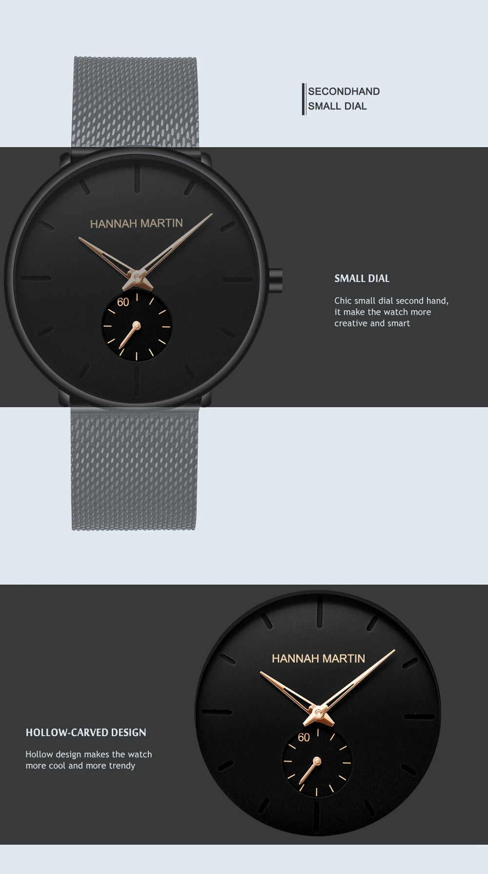 Waterproof Stainless Steel Mesh Quartz Men Watch