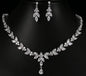 Emmaya Jewelry Set for Women Cubic Zirconia Earrings and Necklace
