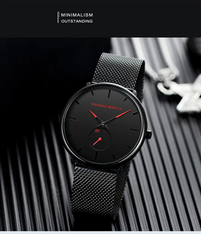 Waterproof Stainless Steel Mesh Quartz Men Watch