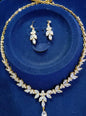 Emmaya Jewelry Set for Women Cubic Zirconia Earrings and Necklace