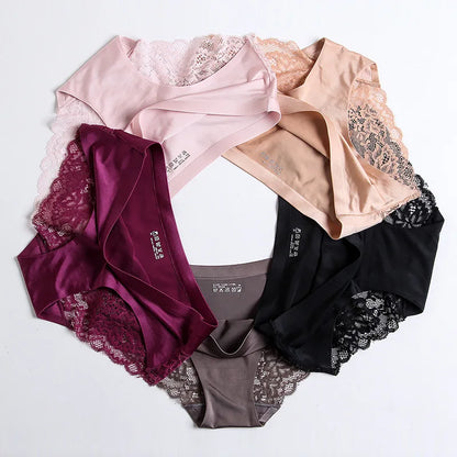 Lace Briefs Women Seamless Comfort Underwear Plus Size