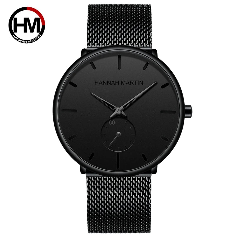 Waterproof Stainless Steel Mesh Quartz Men Watch
