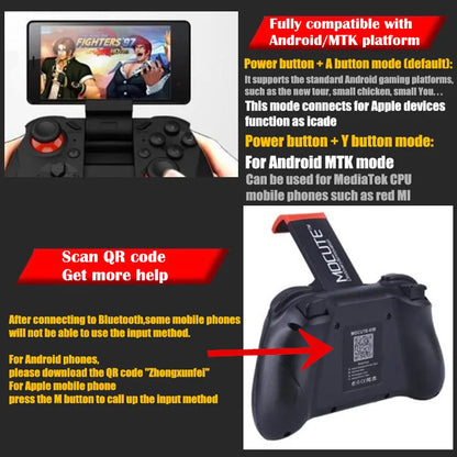 Wireless Virtual Reality Glasses 3D Headset for 4.7-7.2" Phones