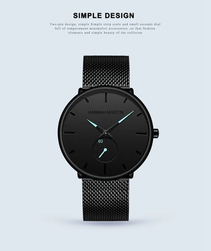 Waterproof Stainless Steel Mesh Quartz Men Watch