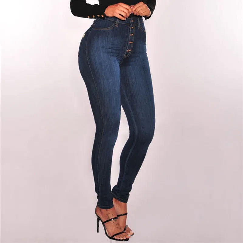 High Waist Push Up Skinny Jeans for Women