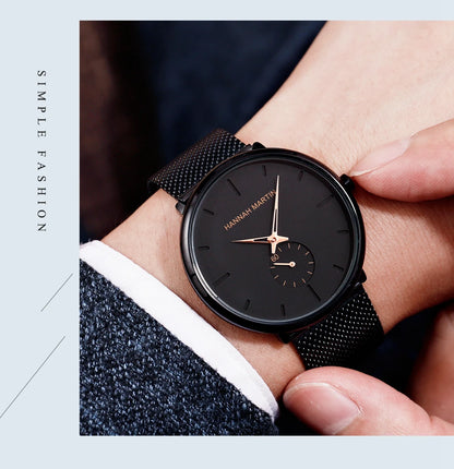 Waterproof Stainless Steel Mesh Quartz Men Watch