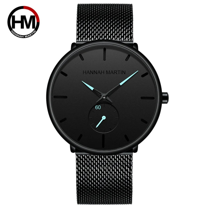 Waterproof Stainless Steel Mesh Quartz Men Watch