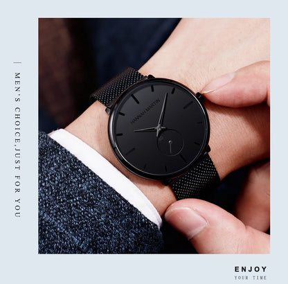 Waterproof Stainless Steel Mesh Quartz Men Watch