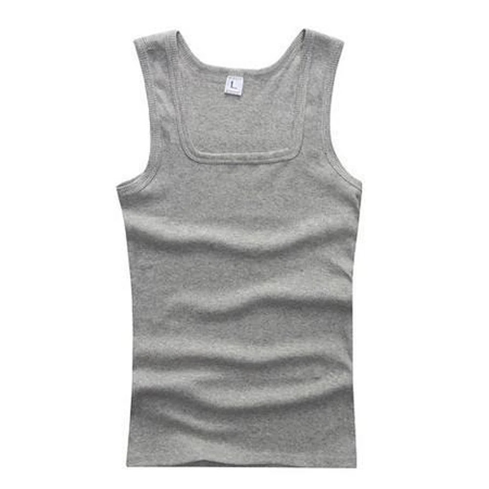 Plus Size Men Tank Tops Sleeveless Cotton Blend Vests