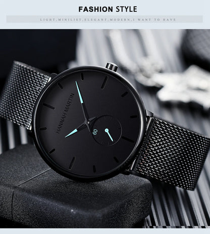 Waterproof Stainless Steel Mesh Quartz Men Watch