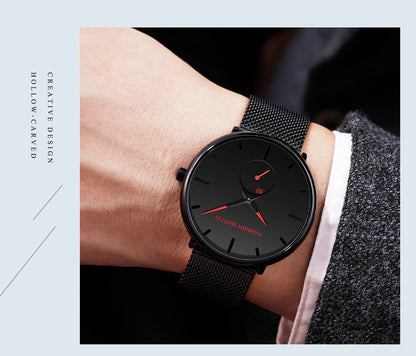 Waterproof Stainless Steel Mesh Quartz Men Watch