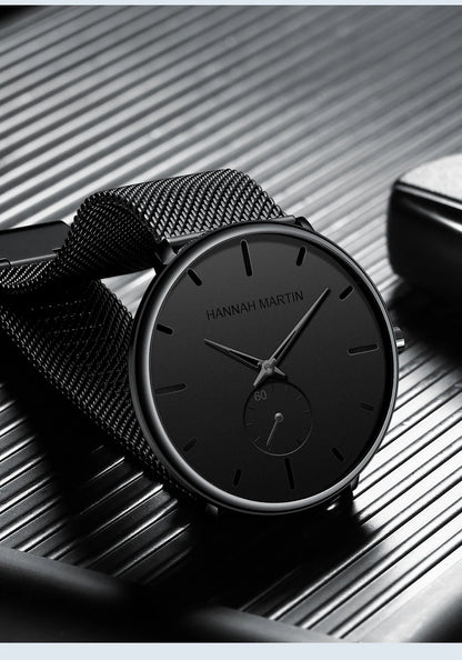 Waterproof Stainless Steel Mesh Quartz Men Watch