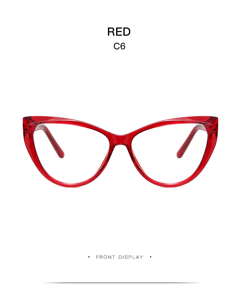 Cat Eye Plastic Glasses Frame for Women