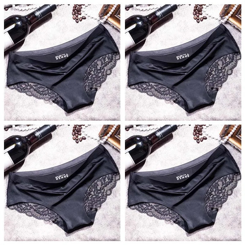 Lace Briefs Women Seamless Comfort Underwear Plus Size