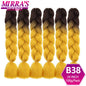 24 Inch Jumbo Braiding Hair Extensions Synthetic Ombre