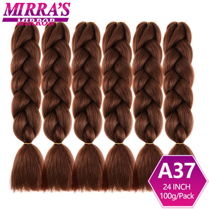 24 Inch Jumbo Braiding Hair Extensions Synthetic Ombre
