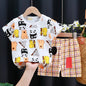 Kids Cotton Cartoon T-Shirt and Shorts Set
