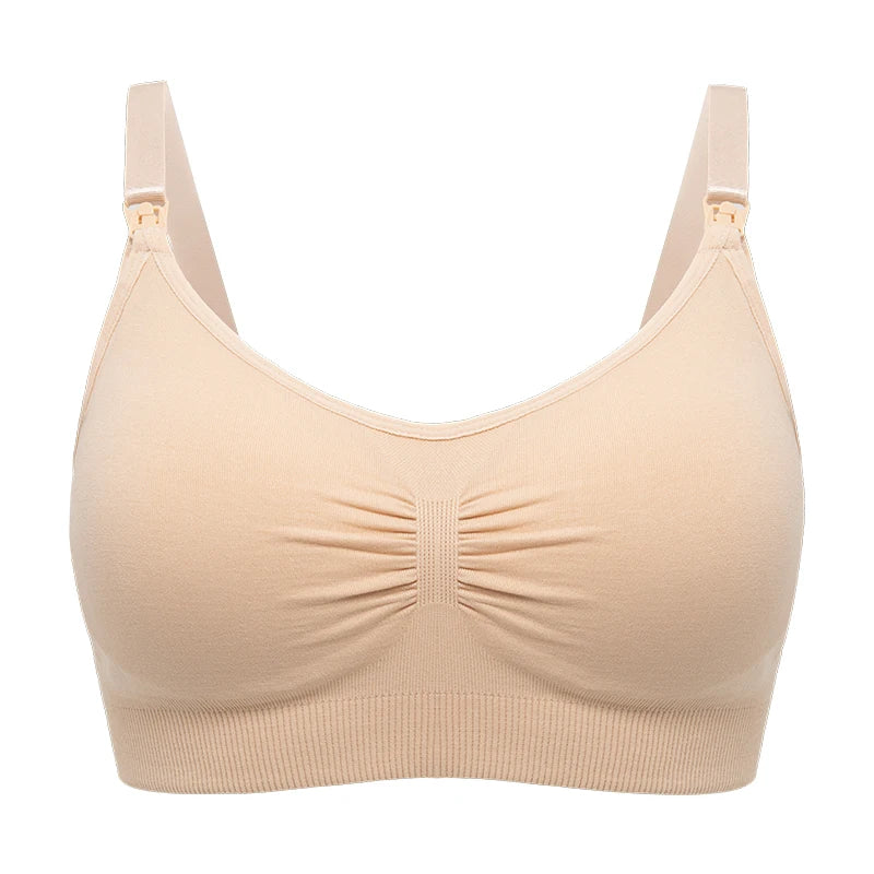 Plus Size Nursing Bra Seamless Breathable Nylon