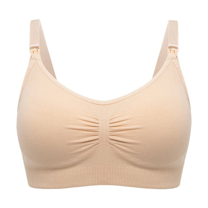Plus Size Nursing Bra Seamless Breathable Nylon