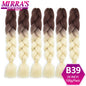 24 Inch Jumbo Braiding Hair Extensions Synthetic Ombre