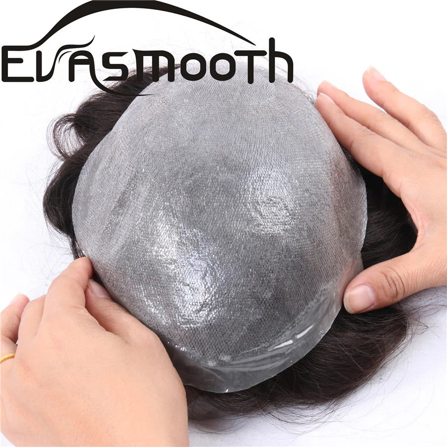 Thin Skin 0.03mm Natural Hair Toupee for Men