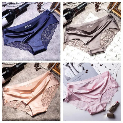 Lace Briefs Women Seamless Comfort Underwear Plus Size
