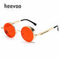 Metal Punk Round Sunglasses for Men and Women