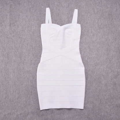 BEAUKEY Blue Mini Bandage Dress for Women XL