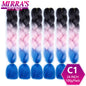 24 Inch Jumbo Braiding Hair Extensions Synthetic Ombre