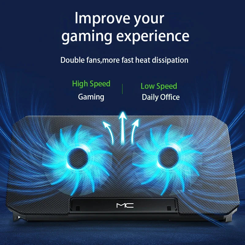 USB Laptop Cooling Pad – 12–16 Inch