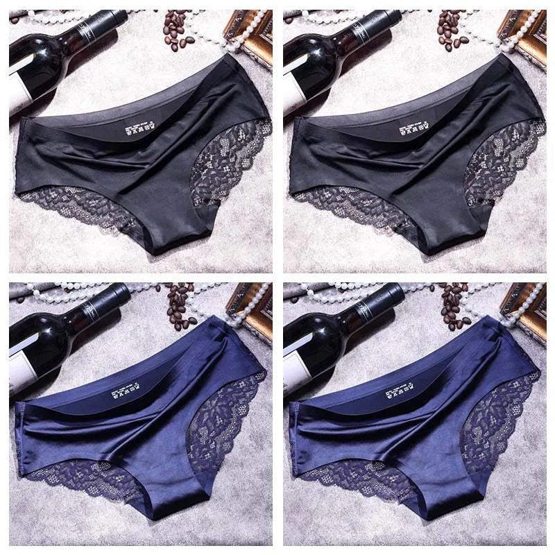 Lace Briefs Women Seamless Comfort Underwear Plus Size