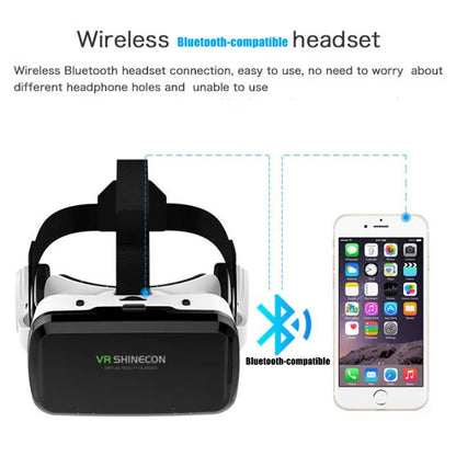 Wireless Virtual Reality Glasses 3D Headset for 4.7-7.2" Phones
