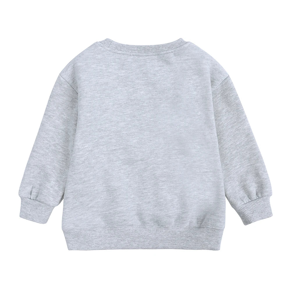 Kids Hooded Sweatshirt Cotton Solid Top for Girls