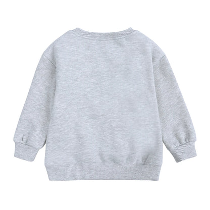 Kids Hooded Sweatshirt Cotton Solid Top for Girls