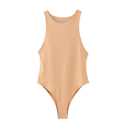 Summer Solid Sexy Bodycon Women Bodysuit Green Slim