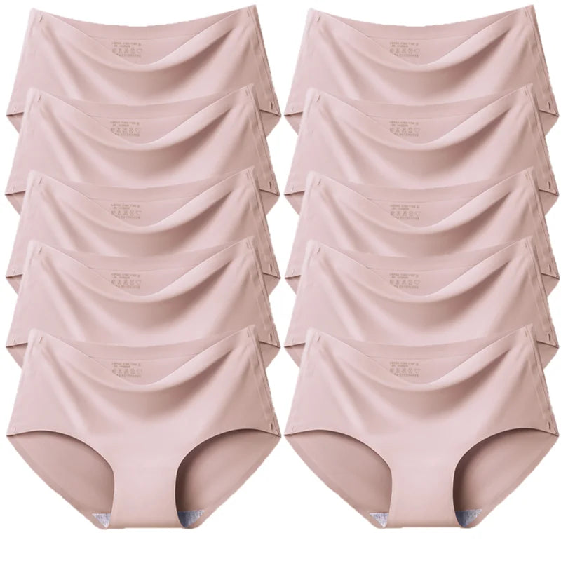TrowBridge Women's Plus Size Silk Satin Seamless Briefs