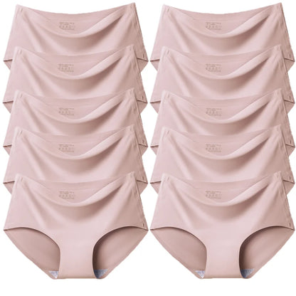 TrowBridge Women's Plus Size Silk Satin Seamless Briefs