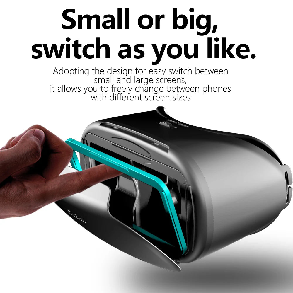 3D Virtual Reality Glasses for Smartphones with Real Lenses