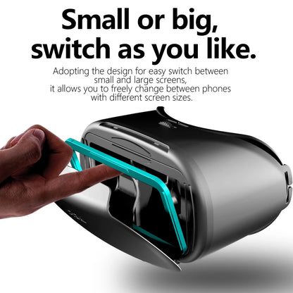 3D Virtual Reality Glasses for Smartphones with Real Lenses