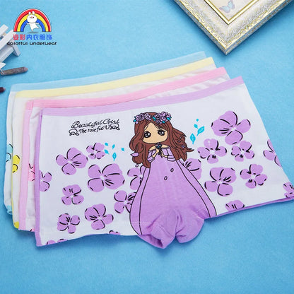 Girls Cartoon Cotton Underwear Briefs Size 2T-10T