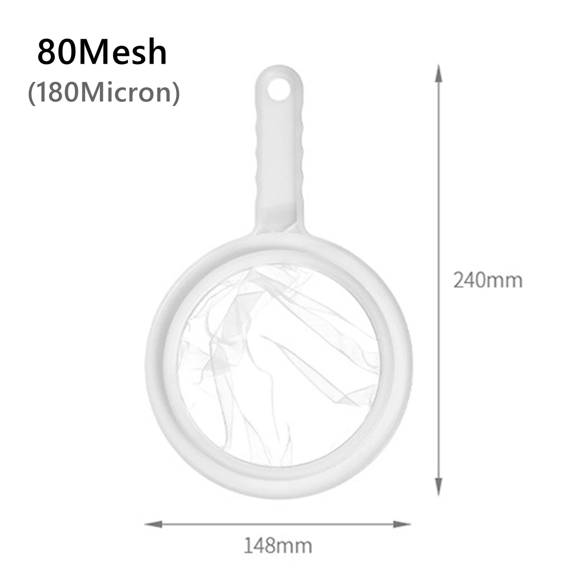 Nylon Mesh Kitchen Nut Milk Filter Spoon