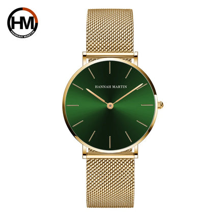 Hannah Martin Women 36mm Rose Gold Quartz Watch