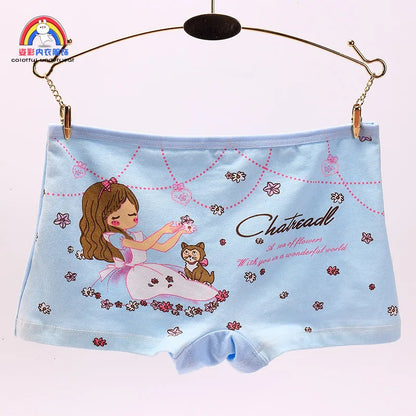 Girls Cartoon Cotton Underwear Briefs Size 2T-10T