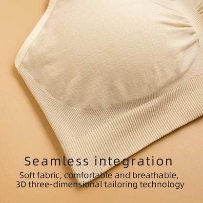 Plus Size Nursing Bra Seamless Breathable Nylon