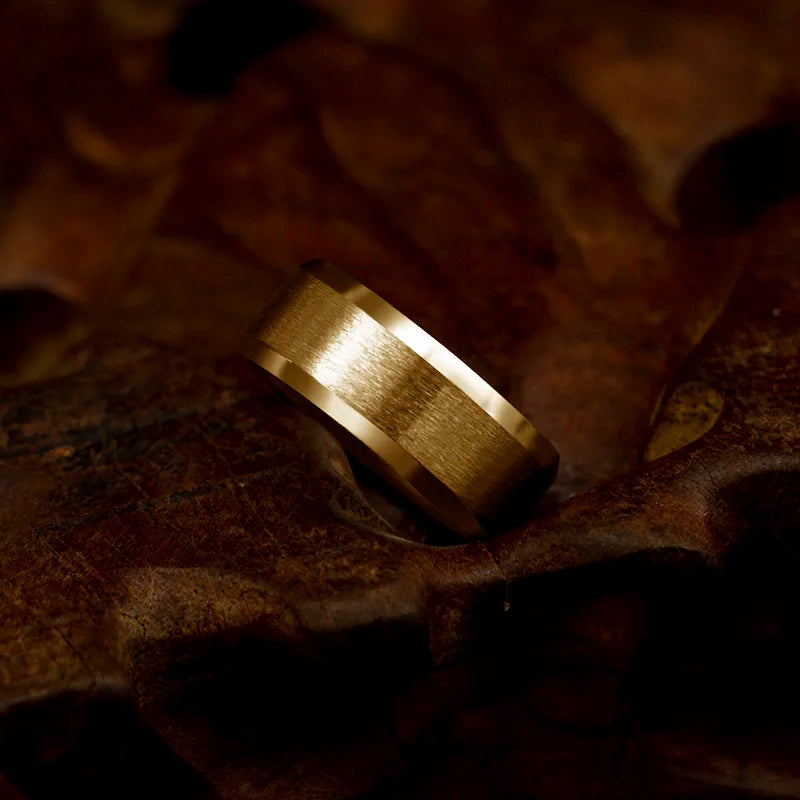 Black Classic Titanium Steel Ring for Men