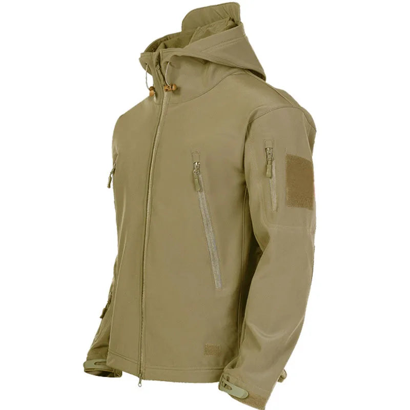 Military Shark Skin Soft Shell Jacket Men Tactical Waterproof