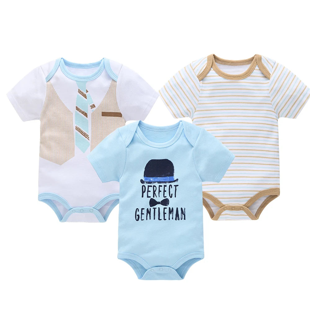 Kavkas Baby Boy Cotton Bodysuit Summer Overalls