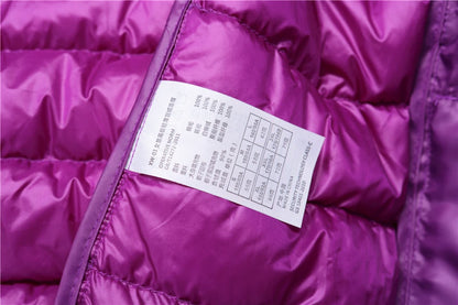 Women Hooded Puffer Jacket Plus Size Lightweight