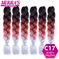 24 Inch Jumbo Braiding Hair Extensions Synthetic Ombre